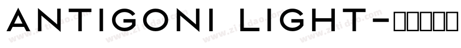 Antigoni Light字体转换